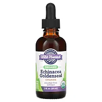 Oregon&#x27;s Wild Harvest, Organic Echinacea Goldenseal, Orange, 2 fl oz (59 ml)