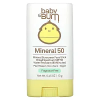 Sun Bum, Mineral Sunscreen Face Stick, SPF 50, Fragrance Free, 0.45 oz (13 g)