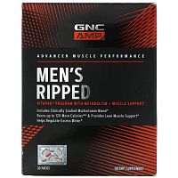 GNC, AMP, Men's Ripped Vitapak Program, мультивитамины для мужчин, для метаболизма и поддержки мышц, 30 пакетиков