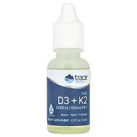 Trace Minerals ®, Ionic D3 + K2, 0.5 fl oz (15 ml)