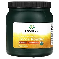 Swanson, Certified Organic Cocoa Powder, Unsweetened, 12 oz (340 g)