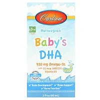 Carlson, Norwegian Baby&#x27;s DHA, 2 fl oz (60 ml)