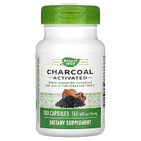 Nature&#x27;s Way, Charcoal, Activated, 560 mg, 100 Capsules (280 mg per Capsule)