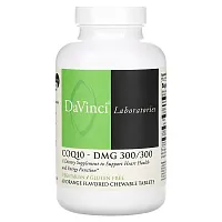 DaVinci Laboratories of Vermont, CoQ10-DMG, Orange, 60 Chewable Tablets