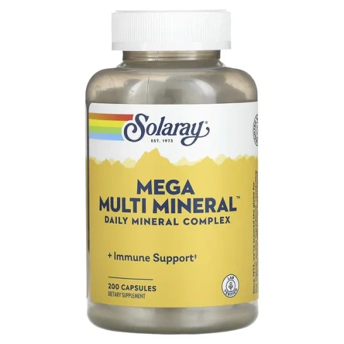 Solaray, Mega Multi Mineral, 200 Capsules