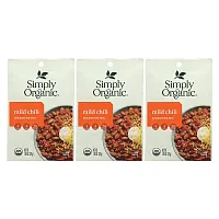 Simply Organic, Mild Chili, Seasoning Mix, 3 Pack, 1 oz (28 g) Each