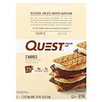 Quest Nutrition, Protein Bar, S&#x27;mores, 12 Bars, 2.12 (60 g) Each