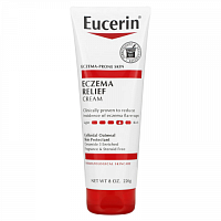 Eucerin, Крем для тела Eczema Relief, подходит для кожи, пораженной экземой, бе отдушек, 8,0 унц. (226 г)