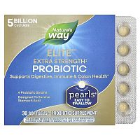 Nature&#x27;s Way, Pearls® Elite™ Extra Strength Probiotic , 5 Billion CFU, 30 Softgels