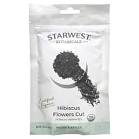 Starwest Botanicals, Organic Hibiscus Flowers Cut, 1.76 oz (49.9 g)