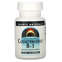 Source Naturals, Coenzymated B-3, 25 mg, 60 Lozenges