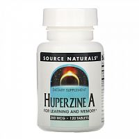 Source Naturals, гуперзин А, 200 мкг, 120 таблеток