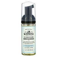 J R Watkins, No-Rinse Foaming Hand Cleanser, Unscented, 1.6 fl oz (48 ml)