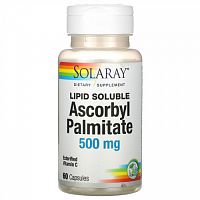 Solaray Ascorbyl Palmitate 500 мг 60 капсул