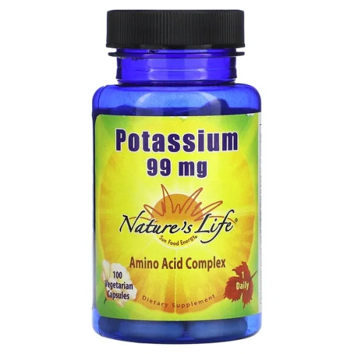 Nature&#x27;s Life, Potassium, 99 mg, 100 Vegetarian Capsules