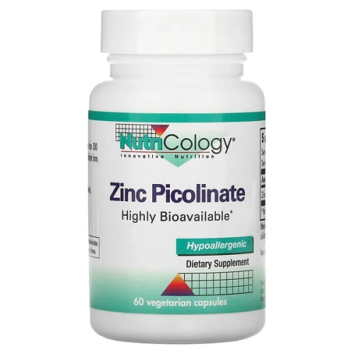 Nutricology, Zinc Picolinate, 60 Vegetarian Capsules