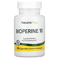 Nature's Plus, Биоперин 10, 90 вегетарианских капсул