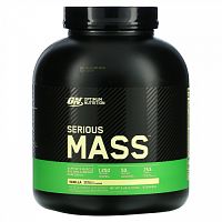 Optimum Nutrition, Порошок Serious Mass с высоким содержанием белка для набора веса, со вкусом ванили, 2,72 кг