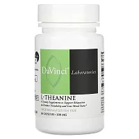 DaVinci Laboratories of Vermont, L-Theanine , 200 mg , 60 Capsules