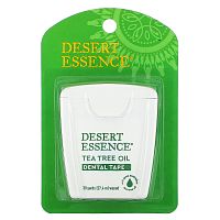 Desert Essence, Зубная лента с маслом чайного дерева, покрытая воском, 30 ярдов (27,4 м)