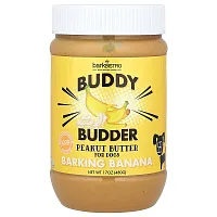 Bark Bistro, Buddy Budder, Peanut Butter, For Dogs, Barking Banana, 17 oz (480 g)