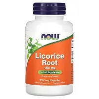 NOW Foods, Licorice Root, 450 mg, 100 Veg Capsules (225 mg per Capsule)