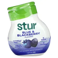 Stur, Antioxidant Water Enhancer, Blue &amp; Blackberry, 1.62 fl oz (48 ml)