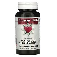 Kroeger Herb Co, The Original Wormwood Combination, 100 вегетарианских капсул