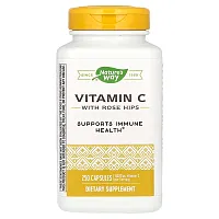 Nature&#x27;s Way, Vitamin C with Rose Hips, 250 Capsules