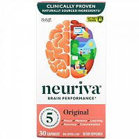 Schiff, Neuriva Brain Performance, Original, 30 Capsules