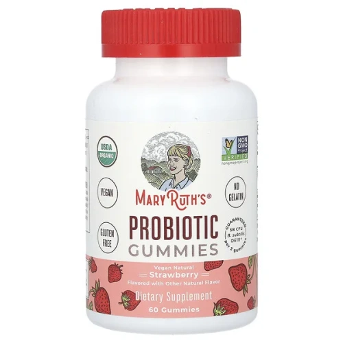 MaryRuth&#x27;s, Probiotic Gummies, Strawberry , 60 Gummies