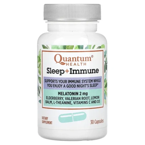 Quantum Health, Melatonin, Sleep + Immune, 30 Capsules