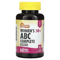 Sundance Vitamins, Women&#x27;s 50+, ABC Complete Multivitamin Multimineral, 60 Coated Caplets