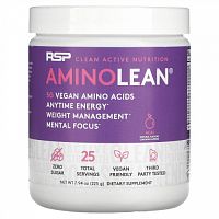 RSP Nutrition, AminoLean, незаменимые веганские аминокислоты, асаи, 225 г (7,94 унции)