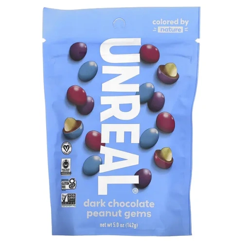 Unreal, Dark Chocolate Peanut Gems, 5 oz (142 g)