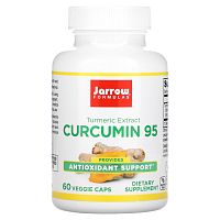 Jarrow Formulas, Curcumin 95, экстракт куркумы, 500 мг, 60 растительных капсул