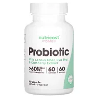 Nutricost, Women, Probiotic , &gt;60 Billion CFU, 60 Capsules