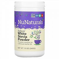 NuNaturals, NuStevia Белый порошок стевии, 12 унций (340 г)