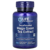 Life Extension, Mega Green Tea Extract, Decaffeinated, 100 Vegetarian Capsules