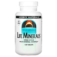 Source Naturals, Life Minerals, No Iron, 120 Tablets