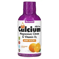 Bluebonnet Nutrition, Liquid Calcium Magnesium Citrate &amp; Vitamin D3, Orange , 16 fl oz (473 ml)