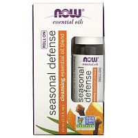 Now Foods, Essential Oils, Seasonal Defense Roll-On, 1/3 fl oz (10 ml)