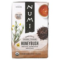 Numi Tea, Organic Herbal Teasan, Honeybush, Caffeine Free, 18 Tea Bags, 1.52 oz (43.2 g)