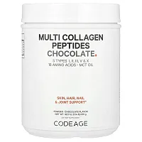 Codeage, Multi Collagen Peptides Powder, Chocolate, 18.17 oz (515 g)