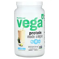 Vega, Plant-Based, Protein Made Simple, Vanilla, 2 lbs (3.7 oz)