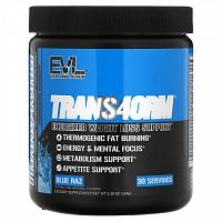 EVLution Nutrition, Trans4orm, активная поддержка для снижения веса, со вкусом голубой малины, 144 г (5,10 унции)