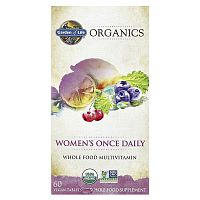 Garden of Life, Organics, Women&#x27;s Once Daily, 60 Vegan Tablets