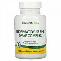 Nature's Plus, комплекс фосфатидилсерина с ДМЭА, 60 вегетарианских капсул