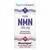 Superior Source, Pure NMN, Nicotinamide Mononucleotide, 125 mg , 60 Instant Dissolve Tablets