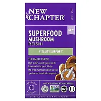 New Chapter, Superfood Mushroom, Reishi, 60 Vegan Capsules